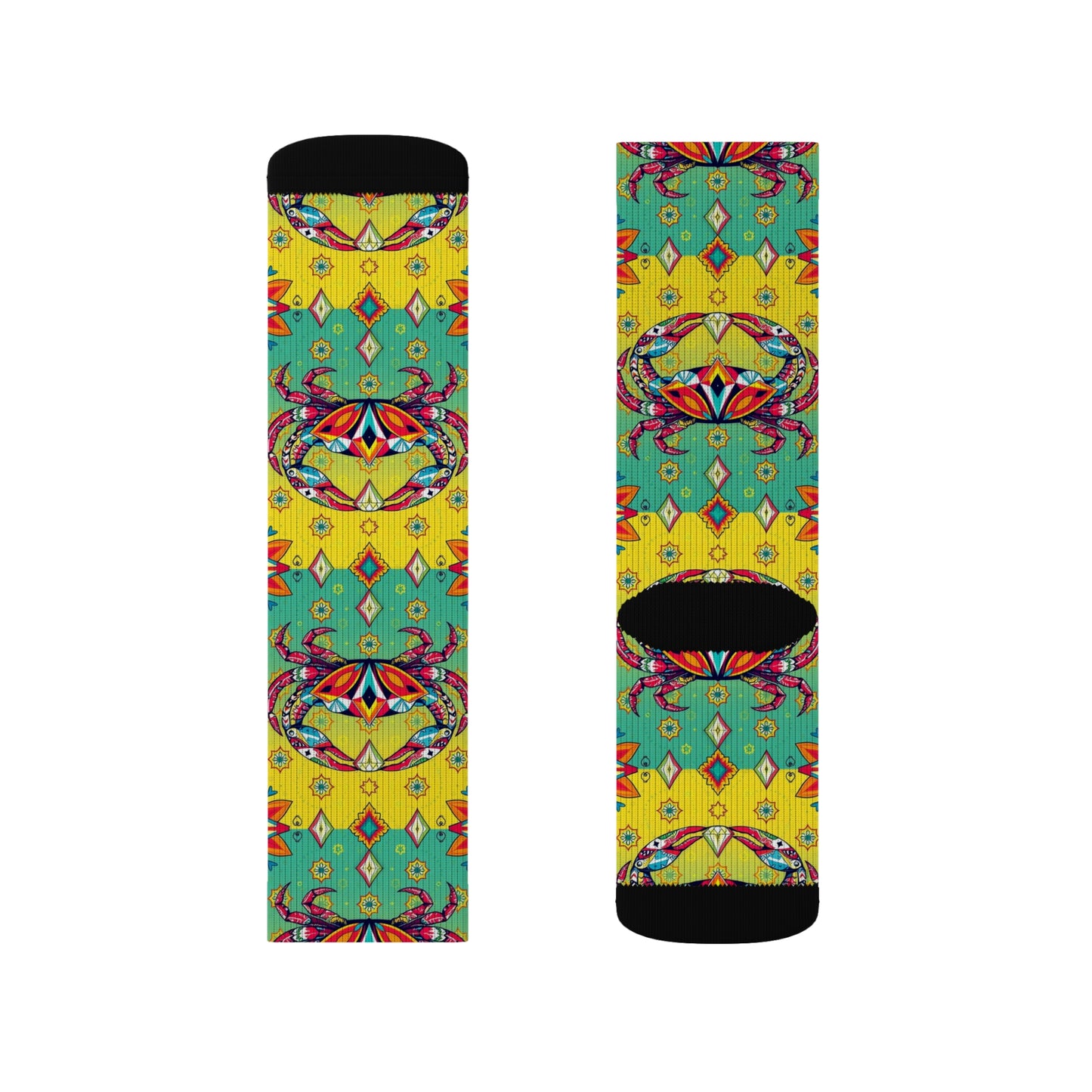 Sublimation Socks, Cancer, Zodiac  v1, Jewel Pattern