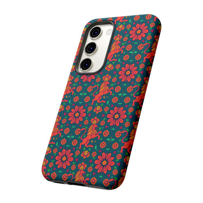 Tough Cases, Leo, Zodiac v2, Flower Pattern