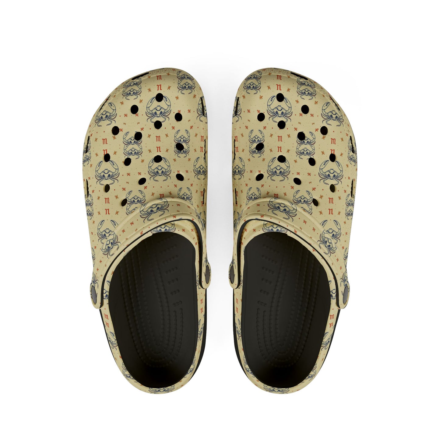 EVA Foam Rubber Shoes, (AOP), Cancer, Zodiac, Pattern