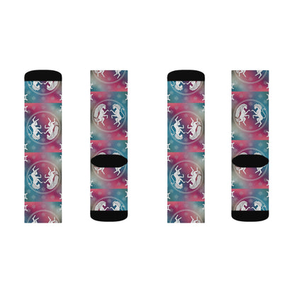 Sublimation Socks, Gemini, Zodiac v1, Pattern