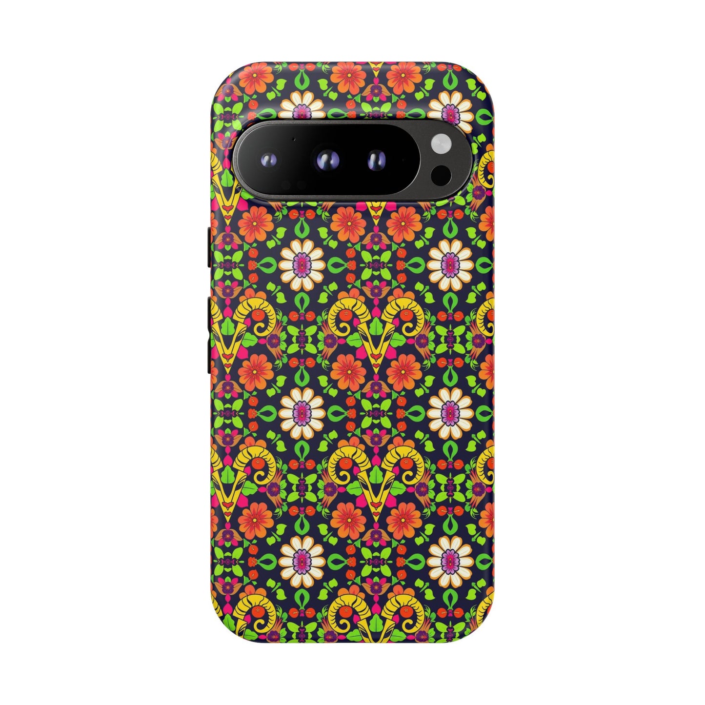Tough Cases, Aries, Zodiac v4, Flower Pattern