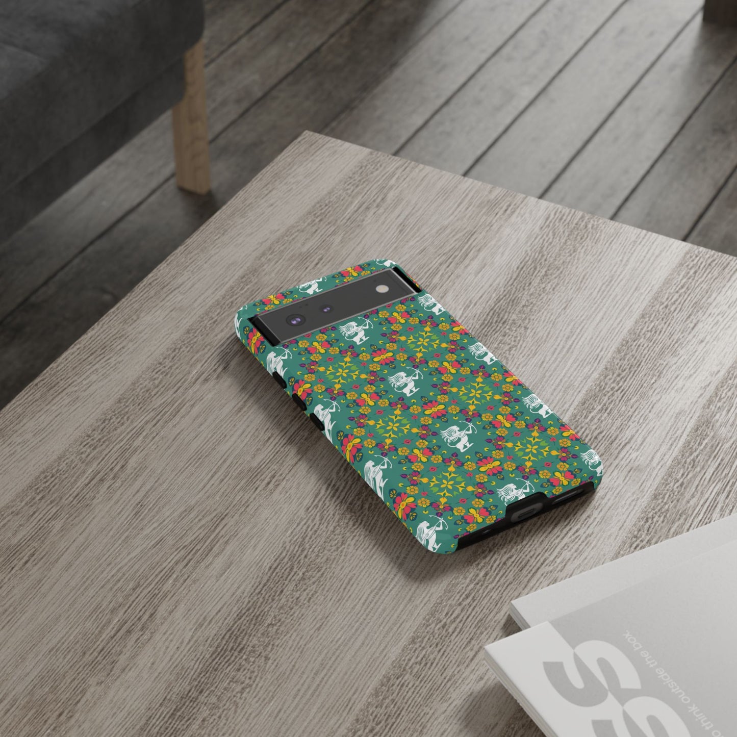 Tough Cases, Sagittarius, Zodiac, Flower Pattern