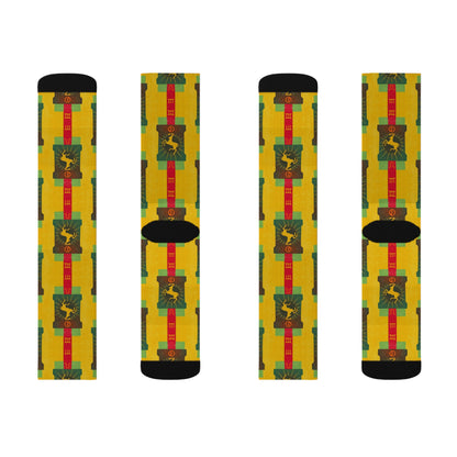 Sublimation Socks, Capricorn, Zodiac, Shapes Pattern
