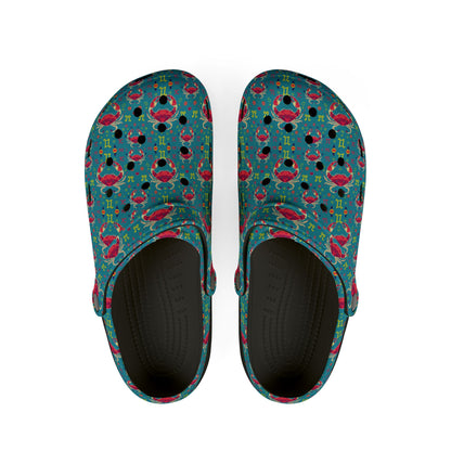 EVA Foam Rubber Shoes, (AOP), Cancer, Zodiac, Pattern