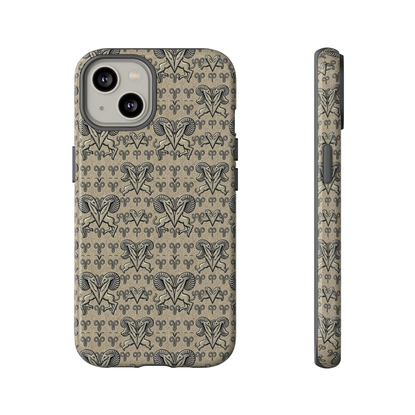 Tough Cases, Aries, Zodiac, Metal Pattern