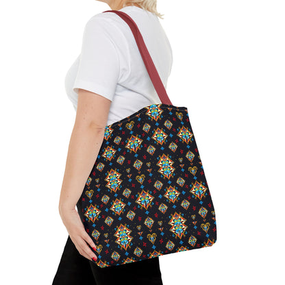 Tote Bag (AOP), Sagittarius, Zodiac v1, Jewel Pattern