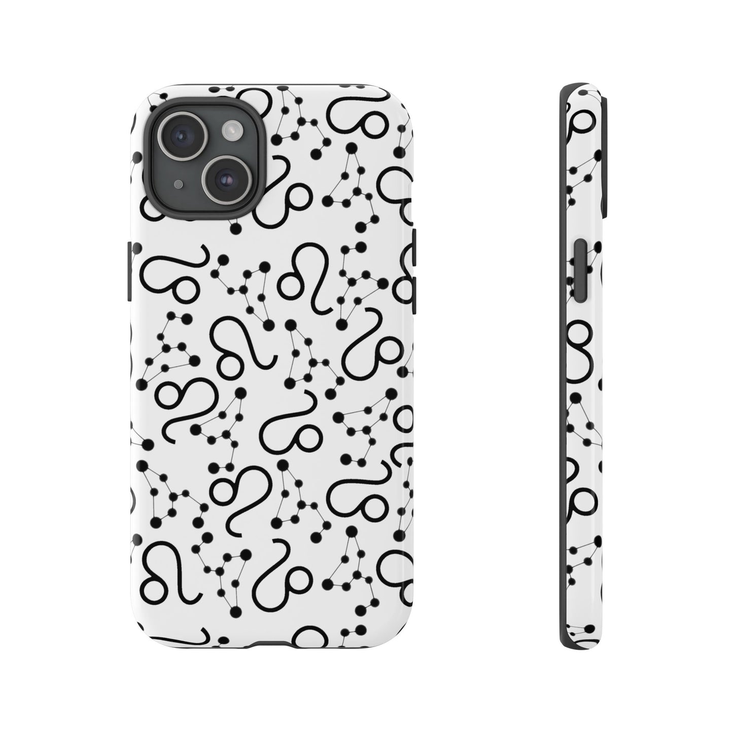Tough Cases with the Leo Zodiac sign for iPhone, Samsung Galaxy, and Google Pixel devices