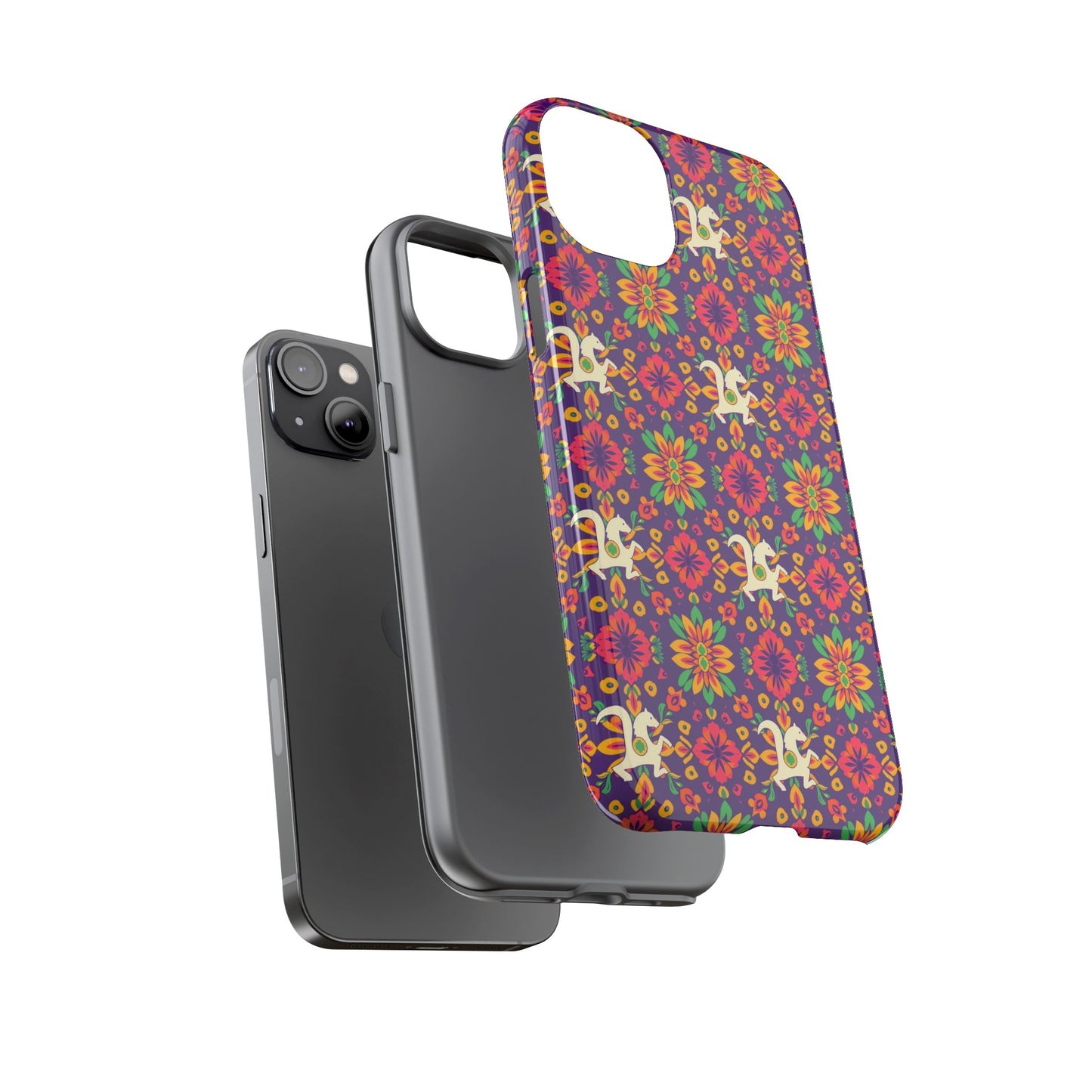 Tough Cases, Aquarius, Zodiac v1, Flower Pattern