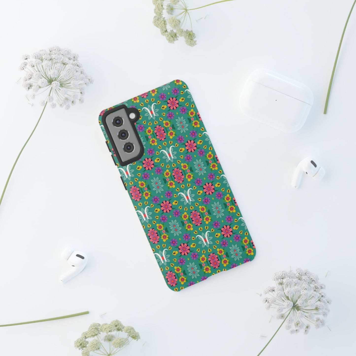 Tough Cases, Aquarius, Zodiac v4, Flower Pattern
