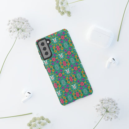 Tough Cases, Aquarius, Zodiac v4, Flower Pattern
