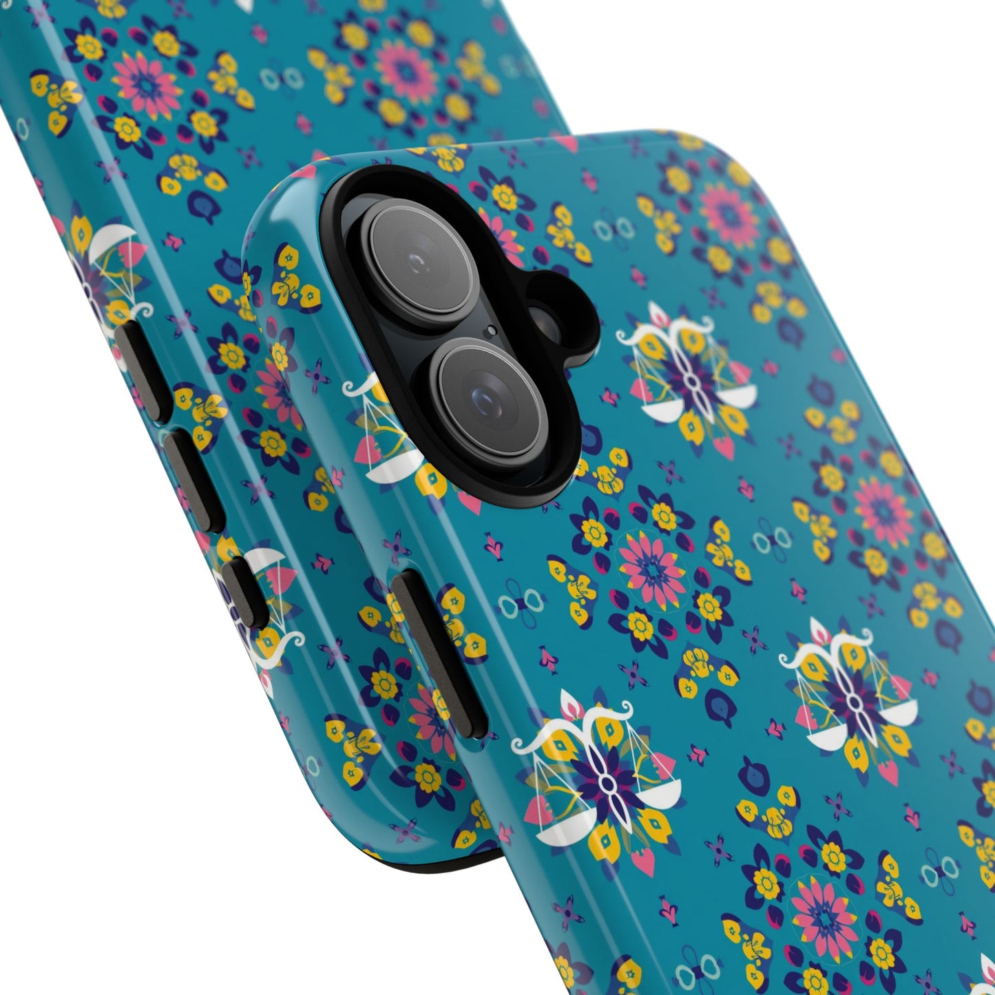 Tough Cases, Libra, Zodiac v2, Flower Pattern