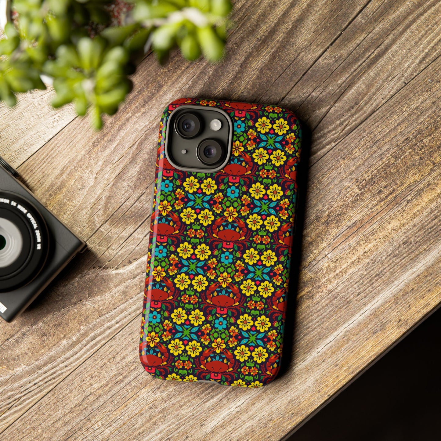 Tough Cases, Cancer, Zodiac v2, Flower Pattern