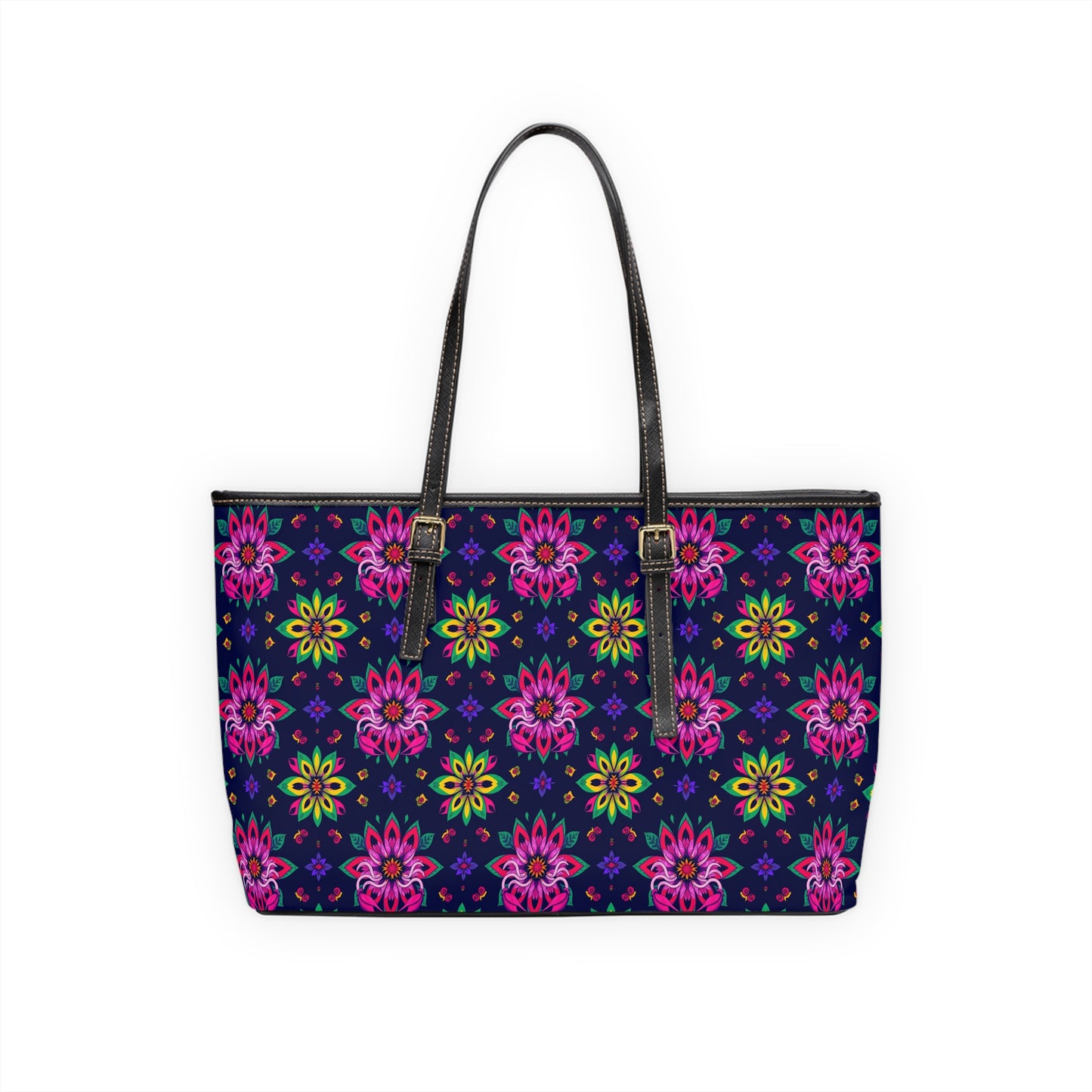 Leather Shoulder Bag, Scorpio, Zodiac, Flower Pattern