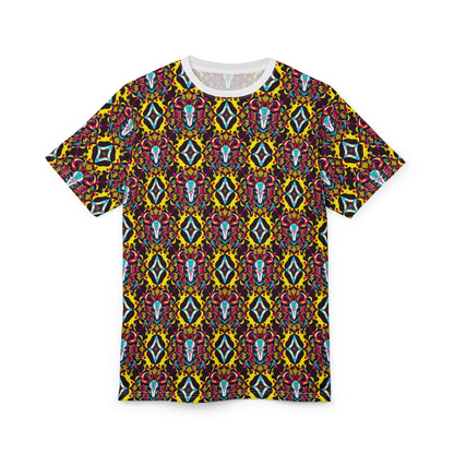 Unisex Cut & Sew T-Shirt, (AOP), Taurus, Zodiac, Jewels Pattern
