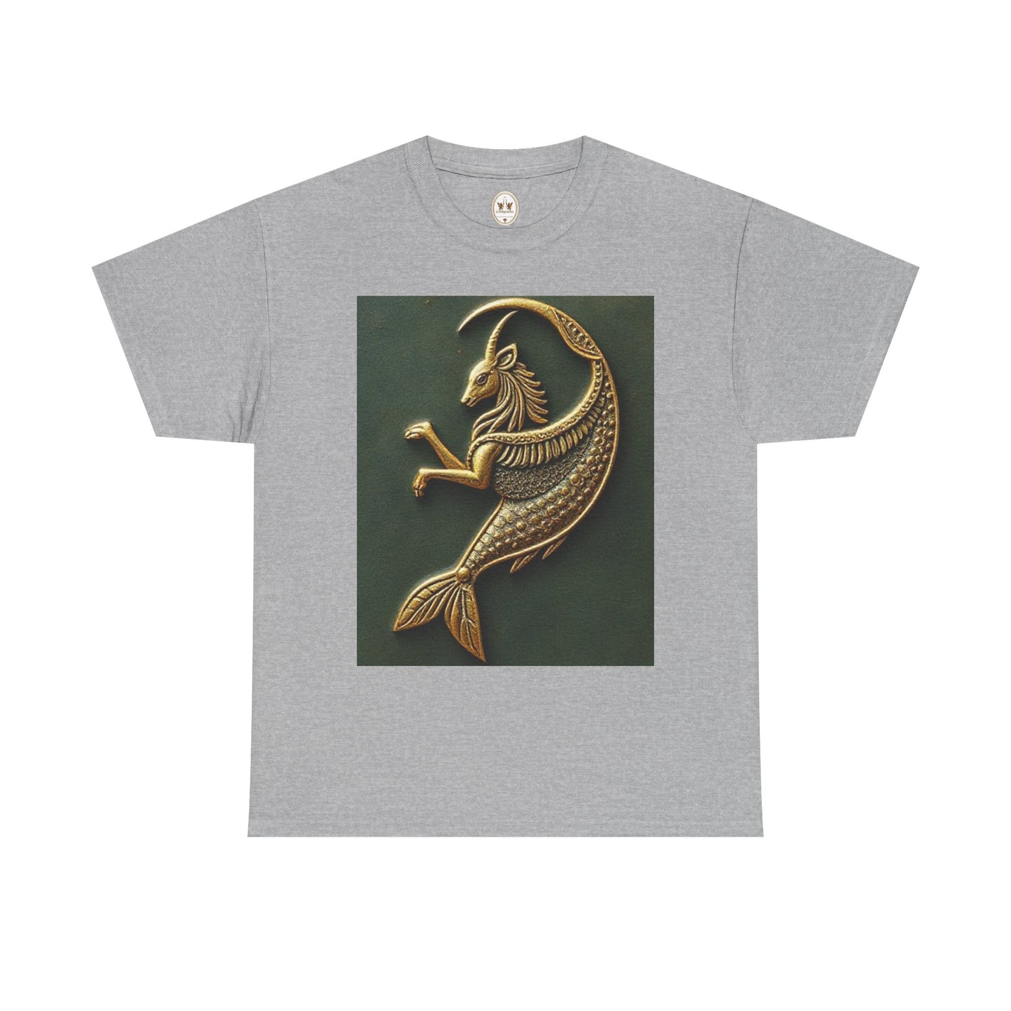 Unisex Heavy Cotton T-Shirt, Capricorn Animal. Symbol, Zodiac Design