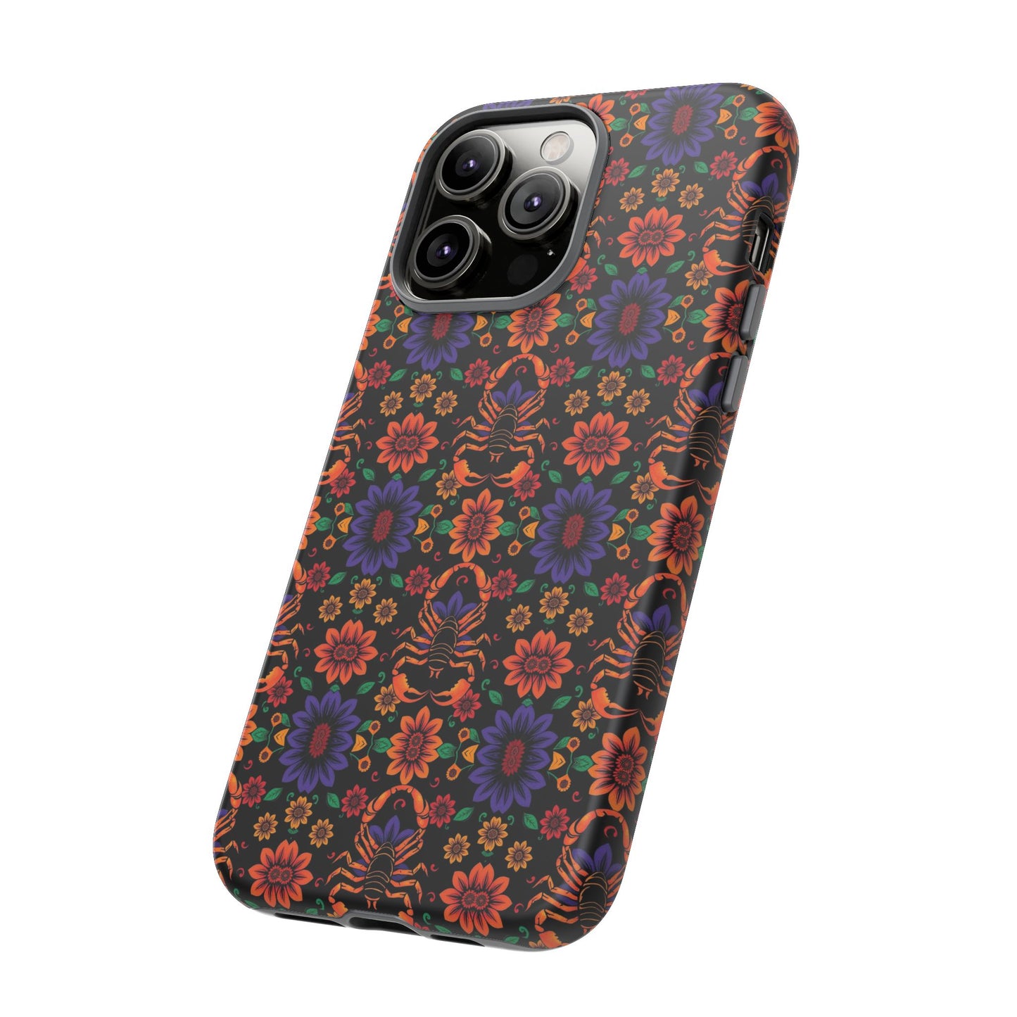Tough Cases, Scorpio, Zodiac, Flower Pattern