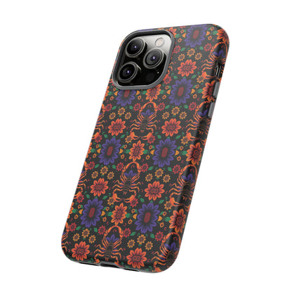 Tough Cases, Scorpio, Zodiac, Flower Pattern