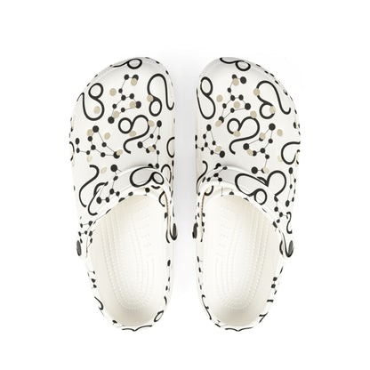 EVA Foam Rubber Shoes (AOP), Material 100% EVA, Leo Zodiac Design