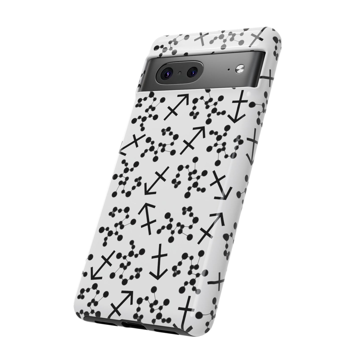 Tough Cases with the Sagittarius Zodiac sign for iPhone, Samsung Galaxy, and Google Pixel devices