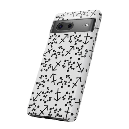 Tough Cases with the Sagittarius Zodiac sign for iPhone, Samsung Galaxy, and Google Pixel devices