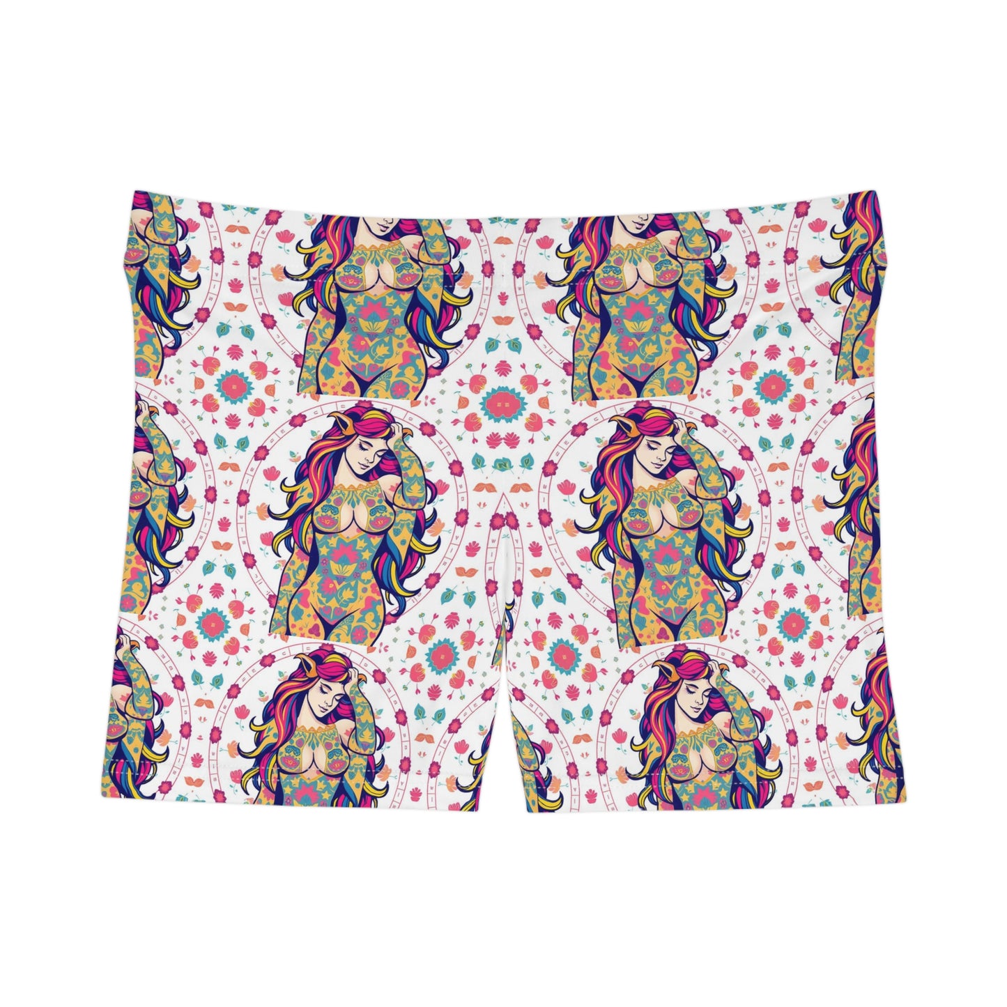 Women's Shorts, (AOP), Leo, Zodiac, Sexy Pattern