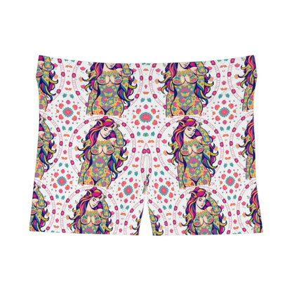 Women's Shorts, (AOP), Leo, Zodiac, Sexy Pattern