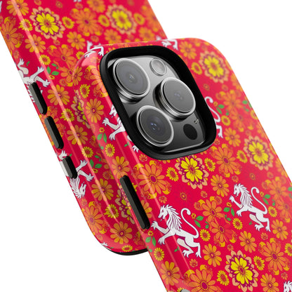 Tough Cases, Leo, Zodiac v4, Flower Pattern
