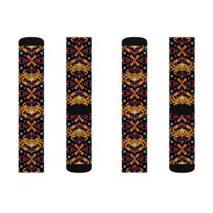 Sublimation Socks, Cancer, Zodiac, Jewel Pattern
