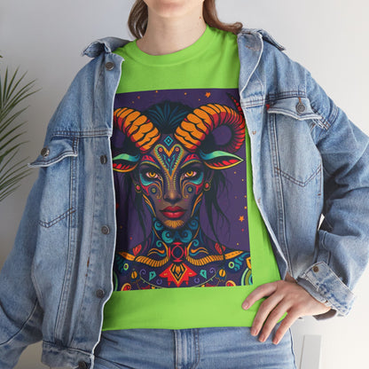 Unisex Heavy Cotton T-Shirt, Taurus, Zodiac v3, Sexy Art