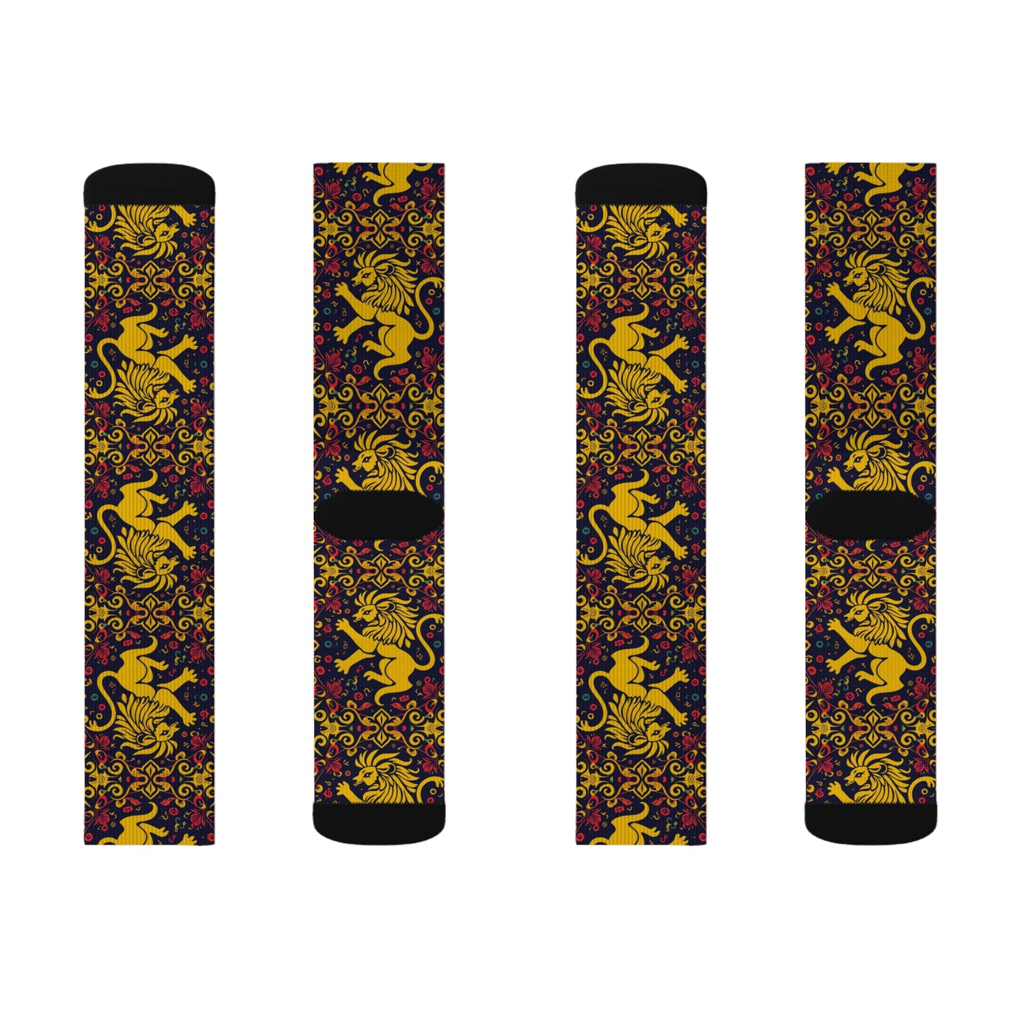 Sublimation Socks, Leo, Zodiac v2, Pattern