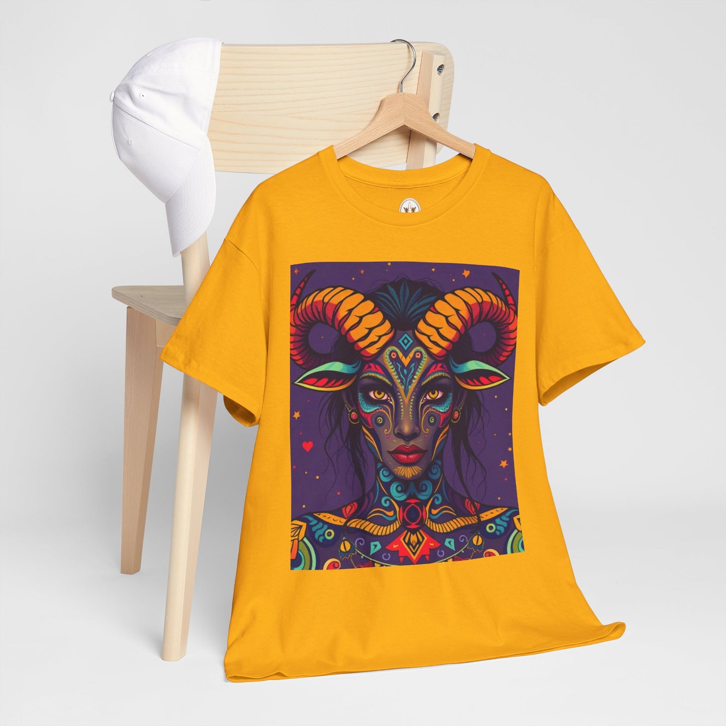 Unisex Heavy Cotton T-Shirt, Taurus, Zodiac v3, Sexy Art