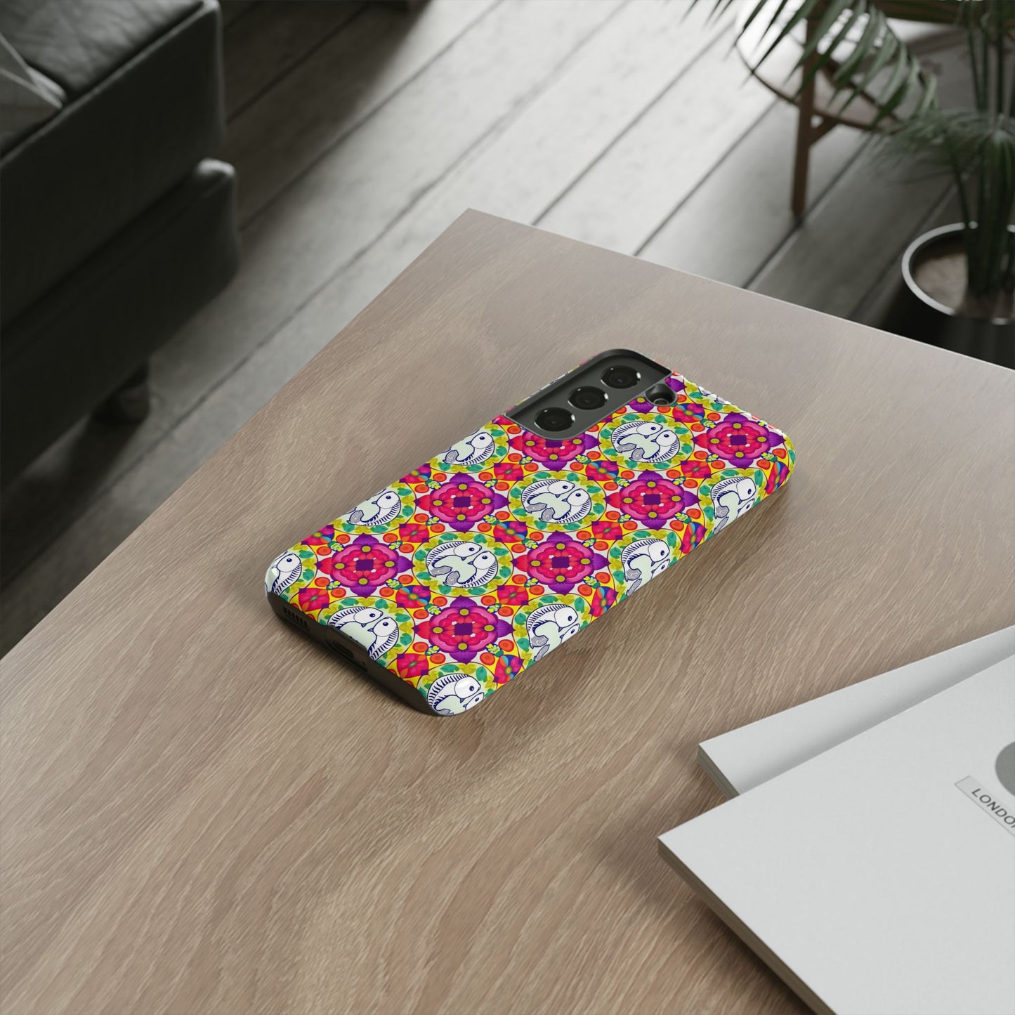Tough Cases, Pisces, Zodiac v2, Flower Pattern