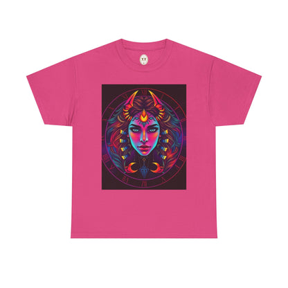 Unisex Heavy Cotton T-Shirt, Scorpio, Zodiac v4, Sexy Art