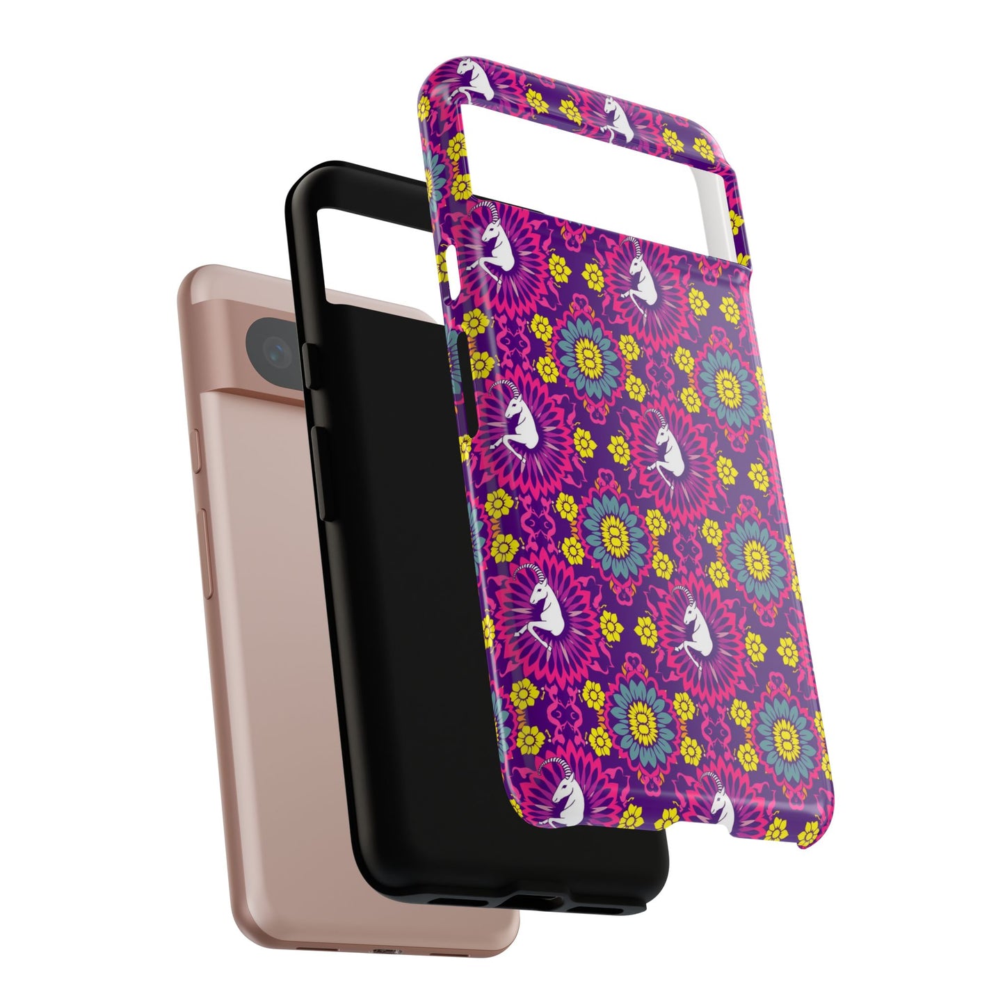 Tough Cases, Capricorn, Zodiac, Flower Pattern