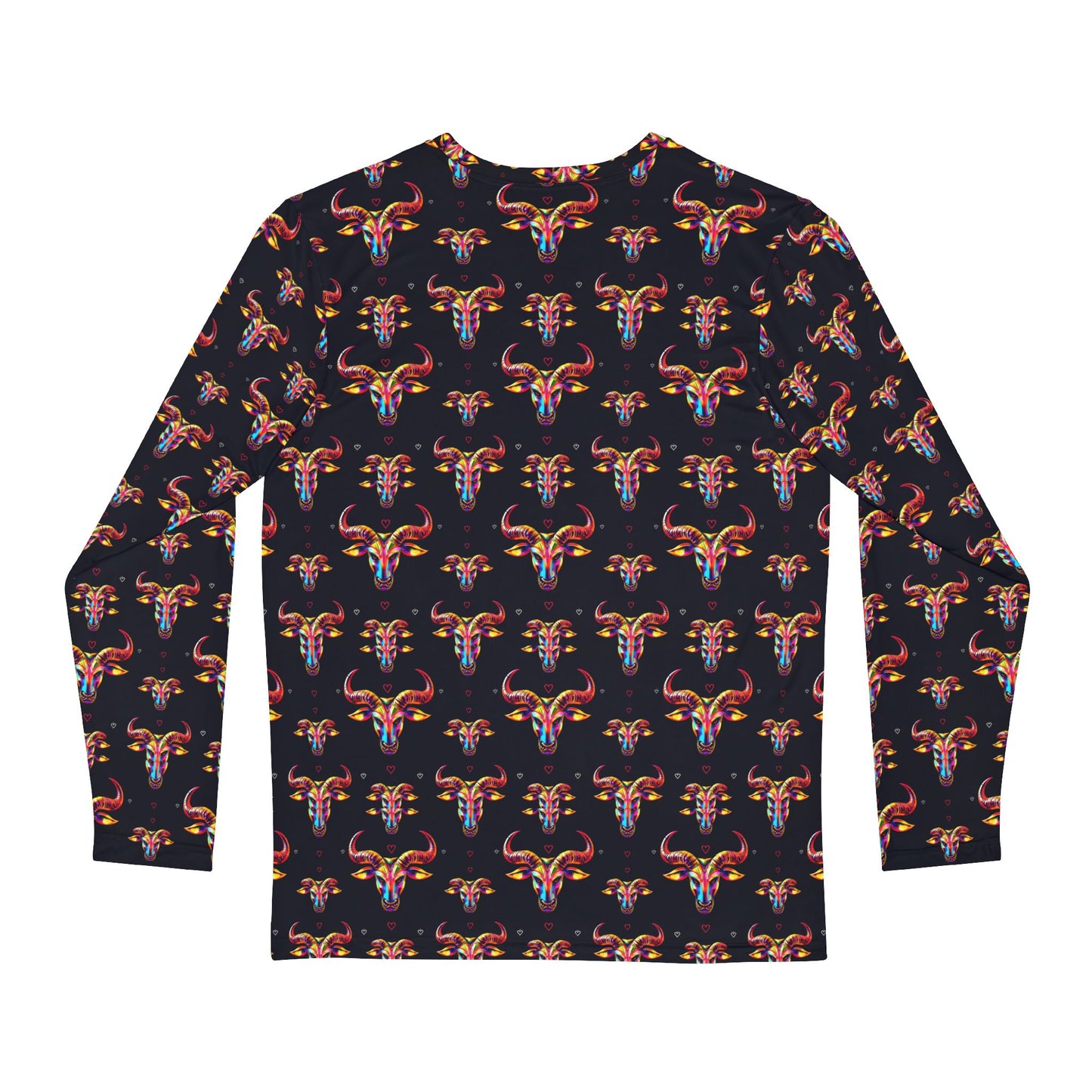 Men's Long Sleeve Shirt, (AOP), Taurus, Zodiac v3, Pattern