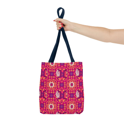 Tote Bag (AOP), Gemini, Zodiac v1, Flower Pattern