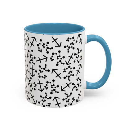 Accent Coffee Mug with the Sagittarius sign (11, 15oz)