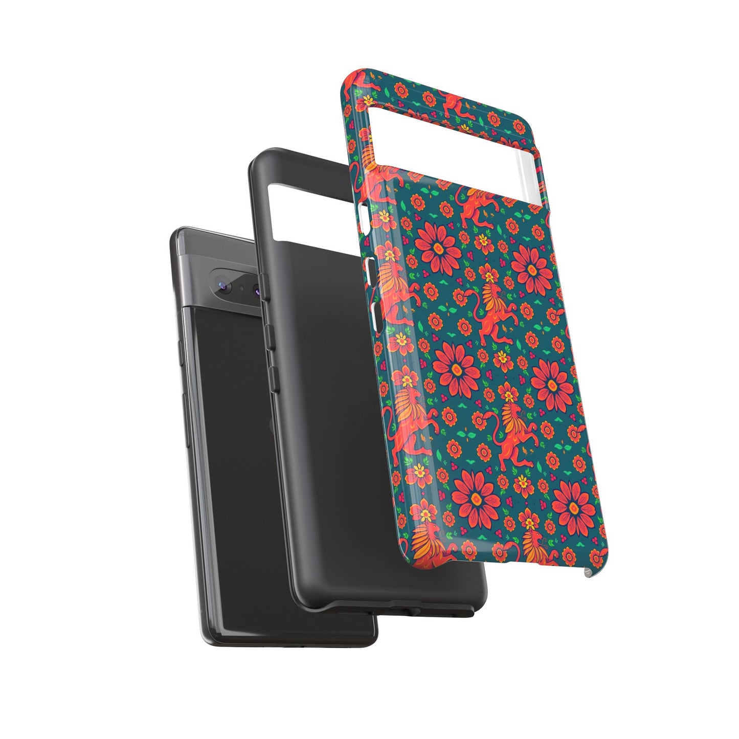 Tough Cases, Leo, Zodiac v2, Flower Pattern