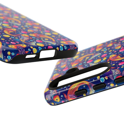 Tough Cases, Pisces, Zodiac, Bubble Pattern