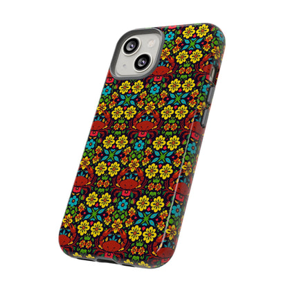 Tough Cases, Cancer, Zodiac v2, Flower Pattern