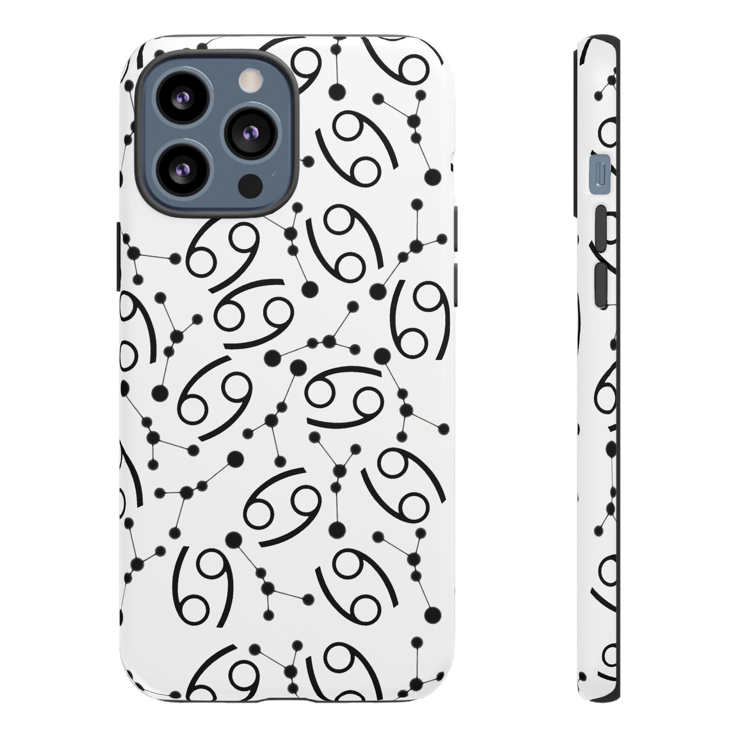 Tough Cases with the Cancer Zodiac sign for iPhone, Samsung Galaxy, and Google Pixel devices