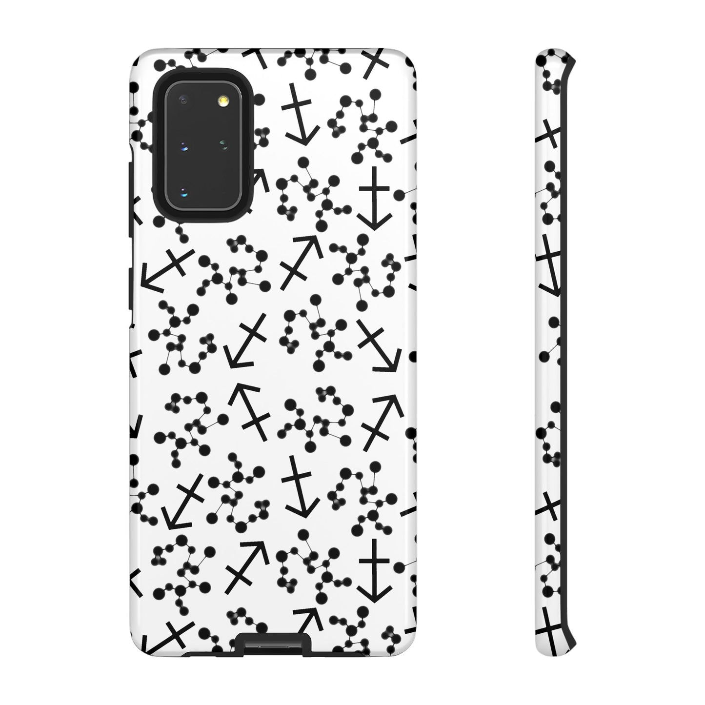 Tough Cases with the Sagittarius Zodiac sign for iPhone, Samsung Galaxy, and Google Pixel devices