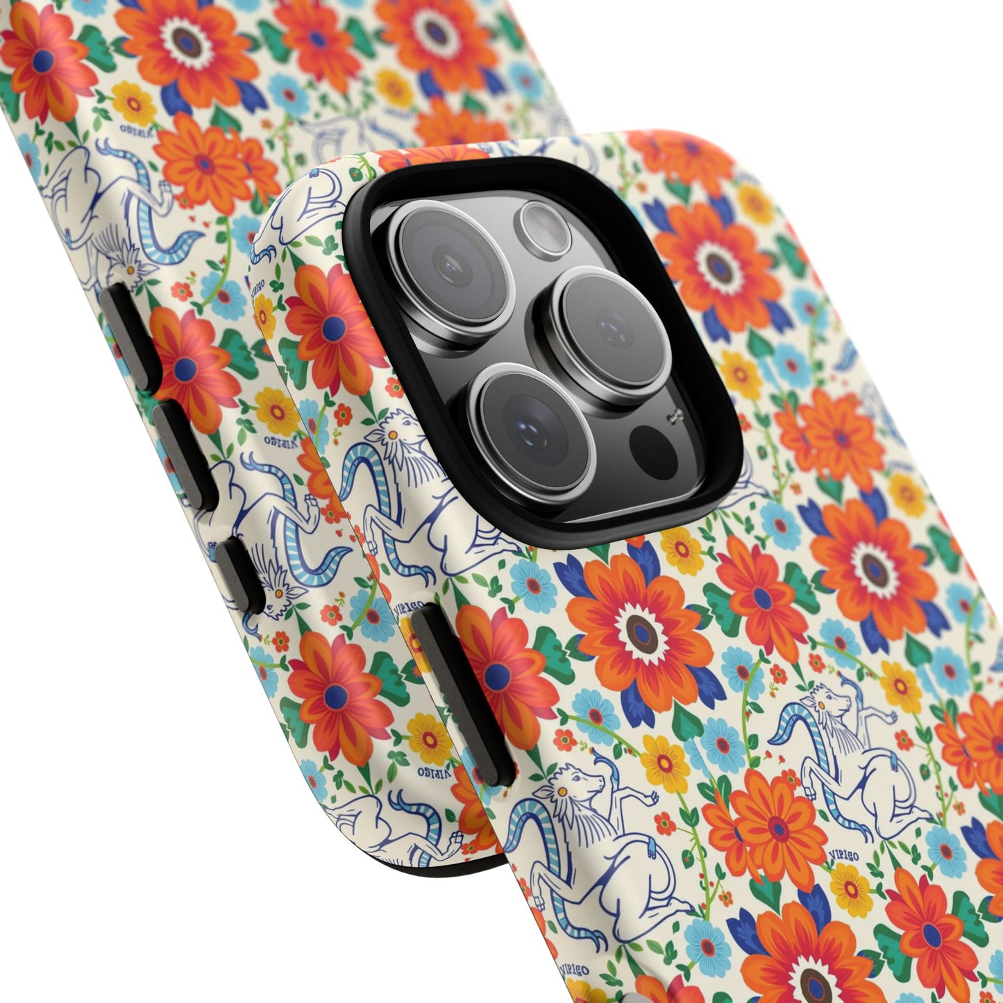 Tough Cases, Virgo, Zodiac v4, Flower Pattern