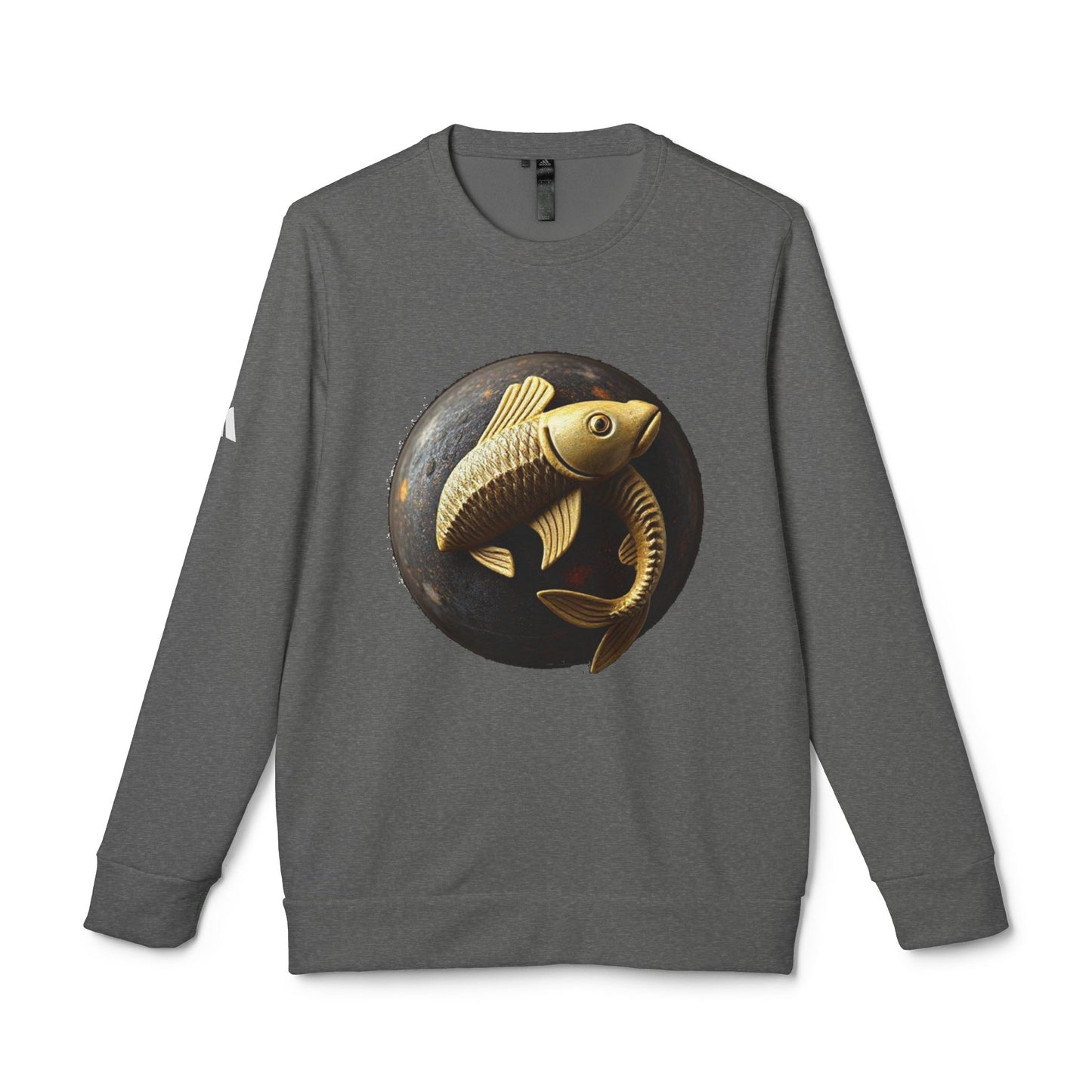 Adidas, Unisex Fleece Crewneck Sweatshirt, Pisces, Space Animal, Zodiac