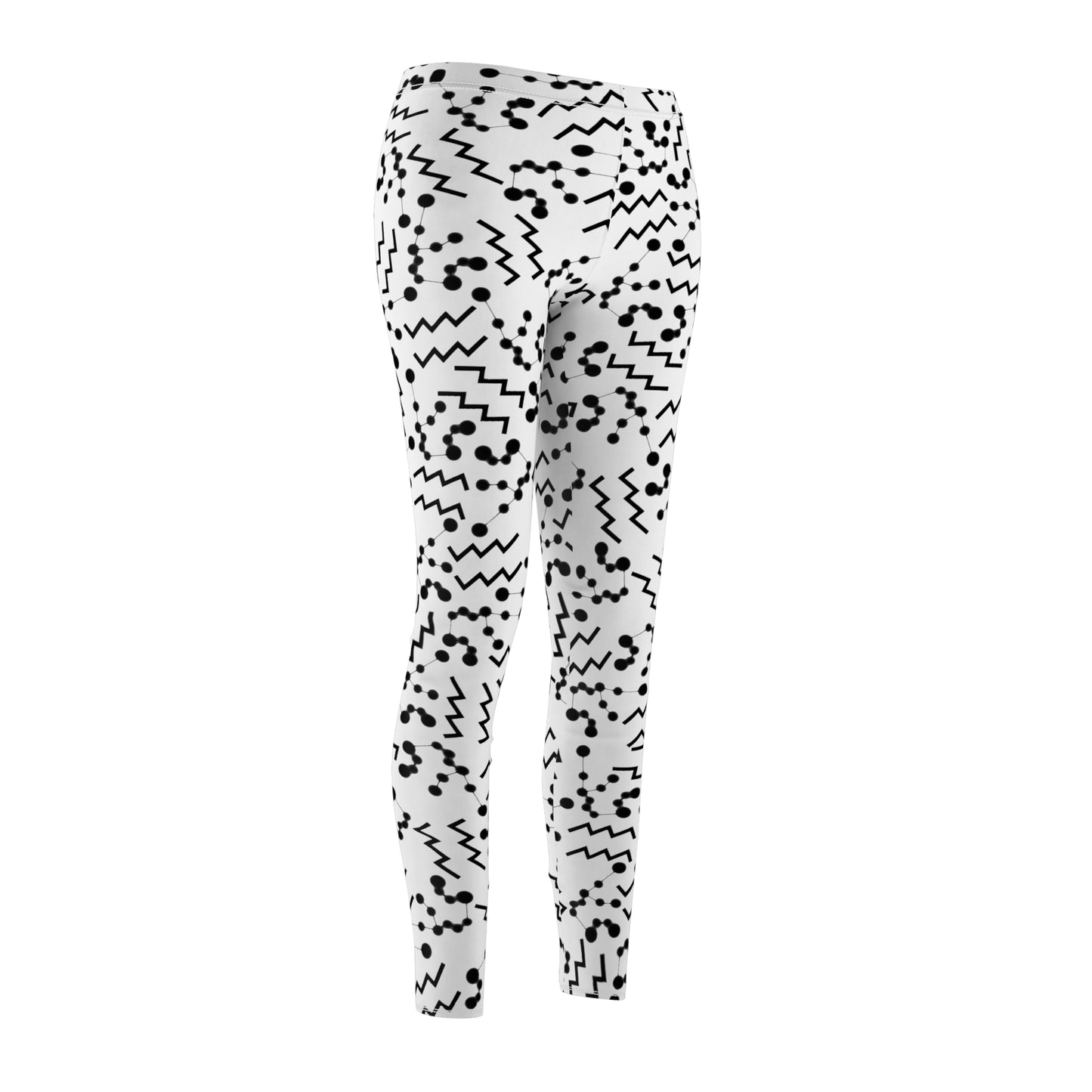 Women's Zodiac Cut & Sew Casual Leggings Aquarius Zodiac sign