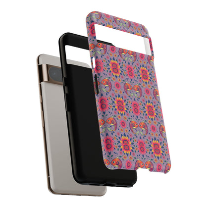Tough Cases, Pisces, Zodiac v3, Flower Pattern