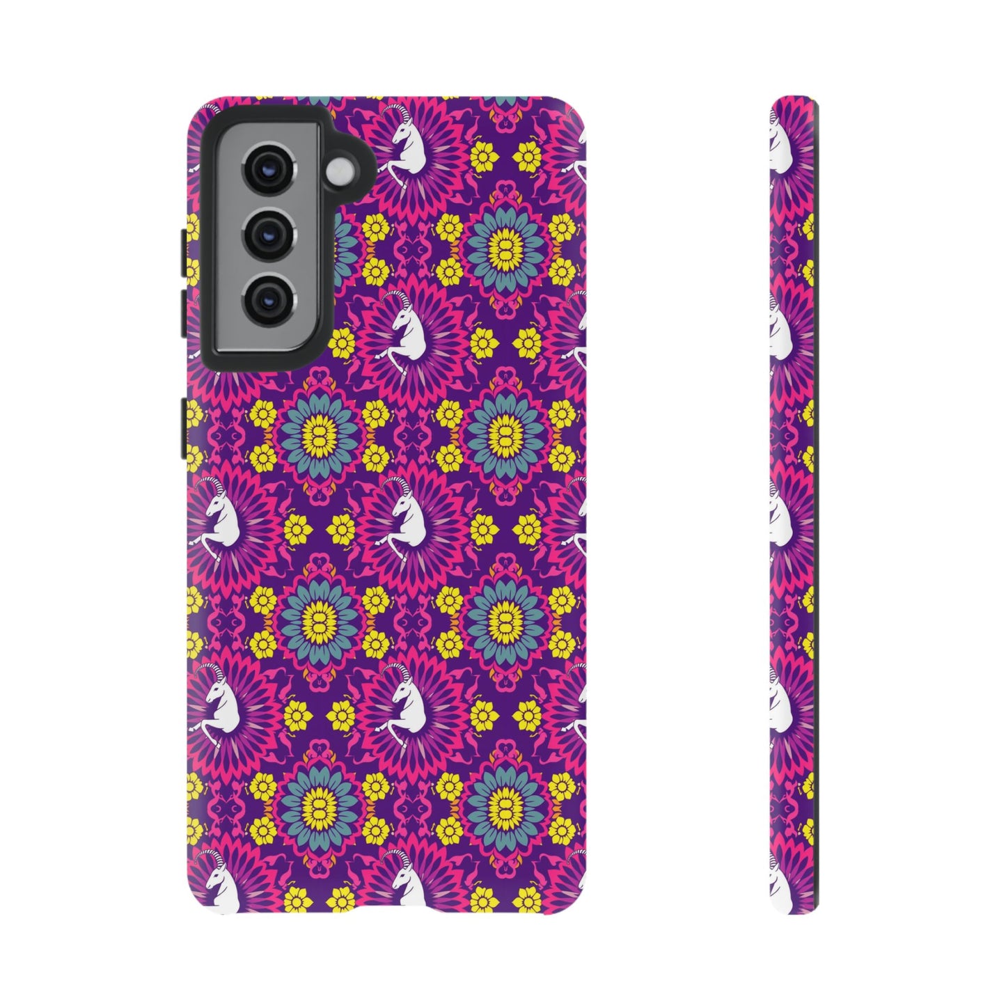 Tough Cases, Capricorn, Zodiac, Flower Pattern