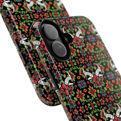 Tough Cases, Taurus, Zodiac v2, Flower Pattern