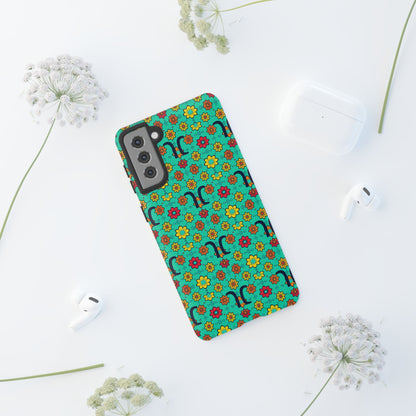 Tough Cases, Aquarius, Zodiac v2, Flower Pattern