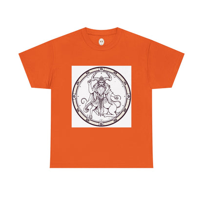 Unisex Heavy Cotton T-Shirt, Bull Centaur, Taurus Zodiac Design